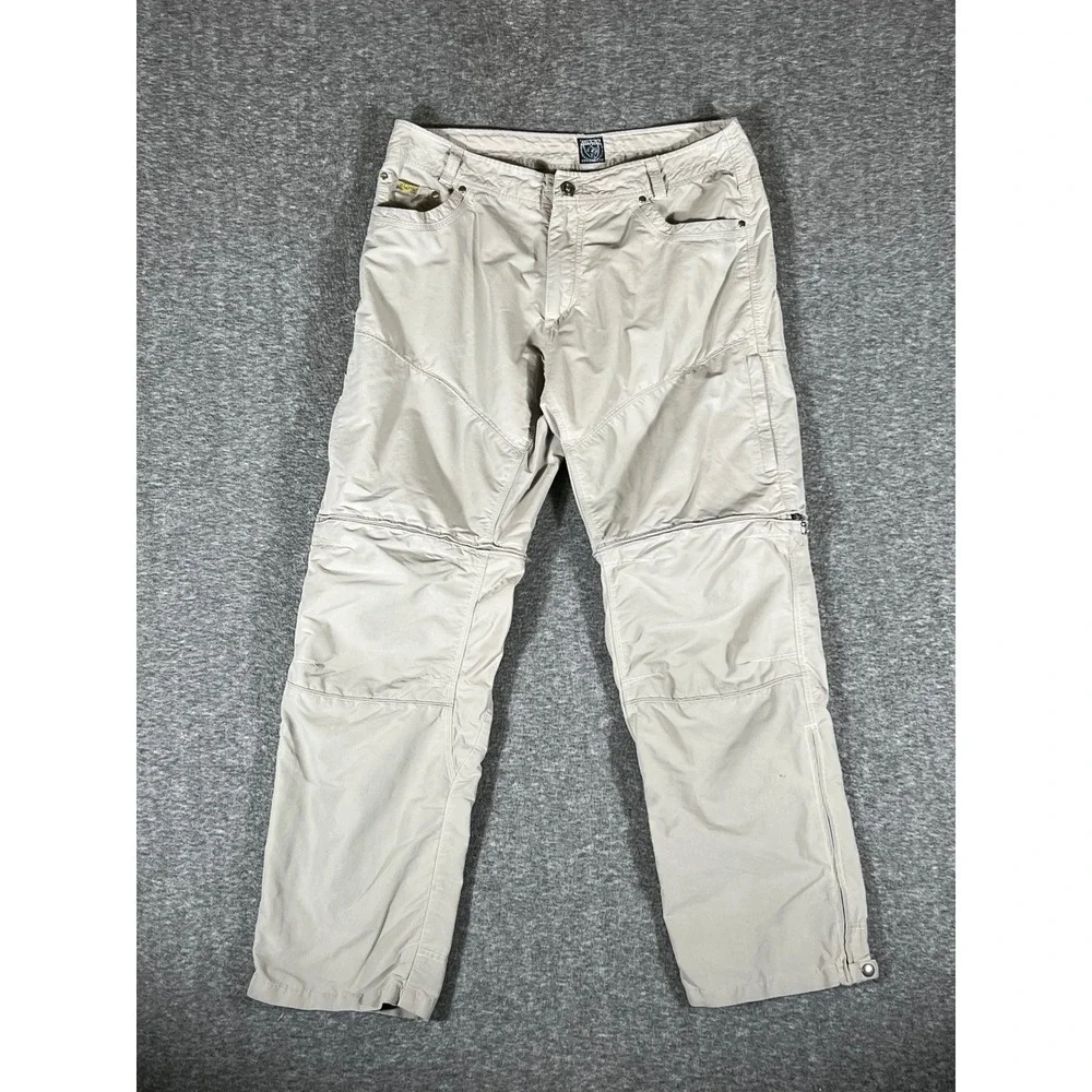 Kuhl Cargo Pants Versatile Trousers Casual Beige Mens 36X30 - Picture 1 of 16